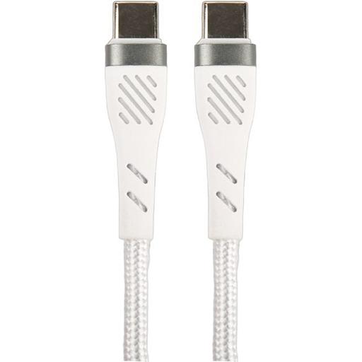 PERFEO Кабель USB C вилка - C вилка, 60W, белый, длина 1 м., POWER (C1104) фото 1