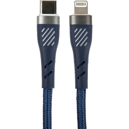PERFEO Кабель USB C вилка - Lightning вилка, 60W, синий, длина 1 м., POWER (C1003) фото 1
