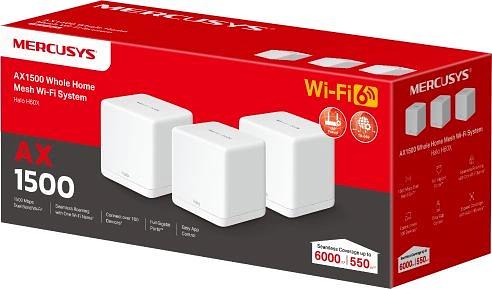 Mercusys Halo H60X(3-pack) AX1500 Домашняя Mesh Wi-Fi 6 система фото 3