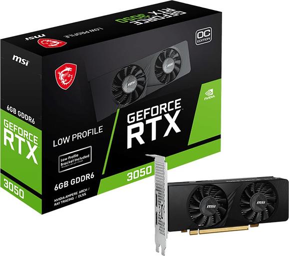 Видеокарта MSI PCI-E 4.0 RTX 3050 LP 6G OC NVIDIA GeForce RTX 3050 6Gb 128bit GDDR6 1807/14000 HDMIx1 DPx3 HDCP Ret фото 6