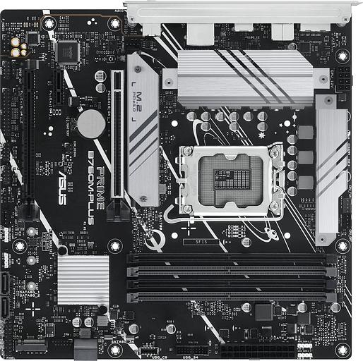 Материнская плата Asus PRIME B760M-PLUS Soc-1700 Intel B760 4xDDR5 mATX AC`97 8ch(7.1) 2.5Gg RAID+HDMI+DP фото 1