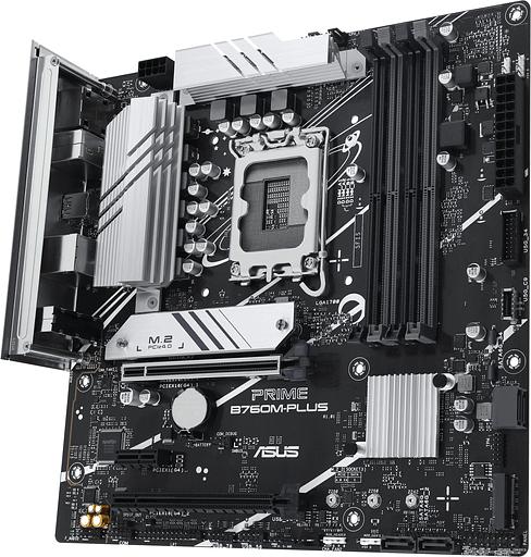 Материнская плата Asus PRIME B760M-PLUS Soc-1700 Intel B760 4xDDR5 mATX AC`97 8ch(7.1) 2.5Gg RAID+HDMI+DP фото 3