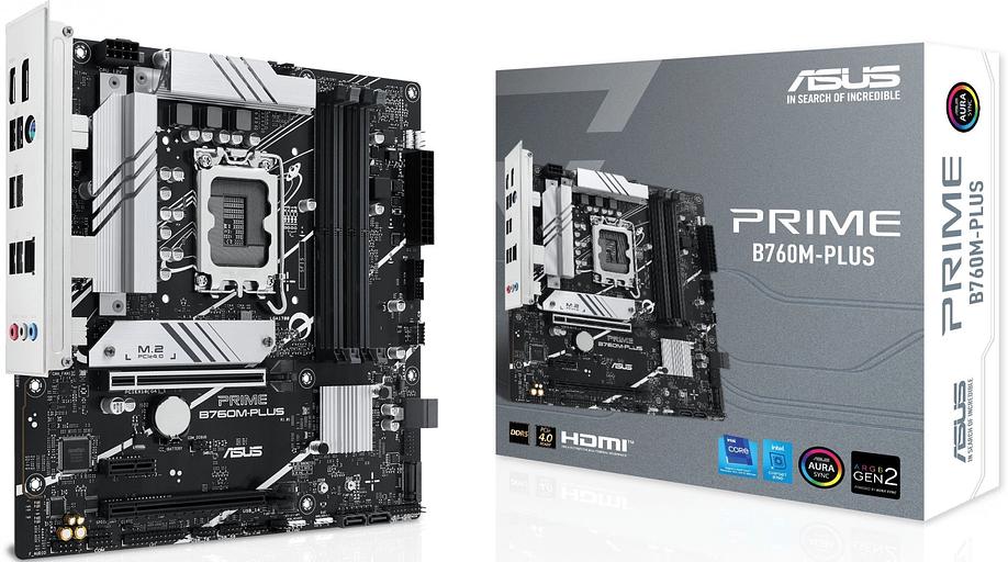 Материнская плата Asus PRIME B760M-PLUS Soc-1700 Intel B760 4xDDR5 mATX AC`97 8ch(7.1) 2.5Gg RAID+HDMI+DP фото 6