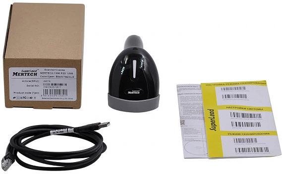 Сканер штрих-кода Mertech 1300 P2D USB черный фото 5