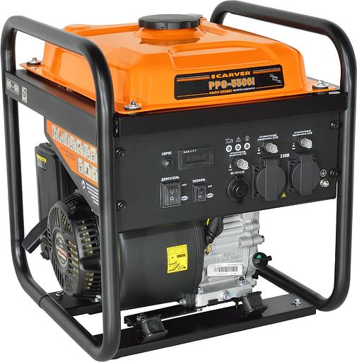 Генератор Carver PPG -5500I 4.5кВт фото 2