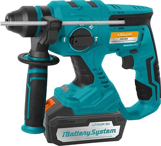 Перфоратор Sturm! CRH1822 патрон:SDS-plus уд.:2.2Дж аккум. (кейс в комплекте) фото 1