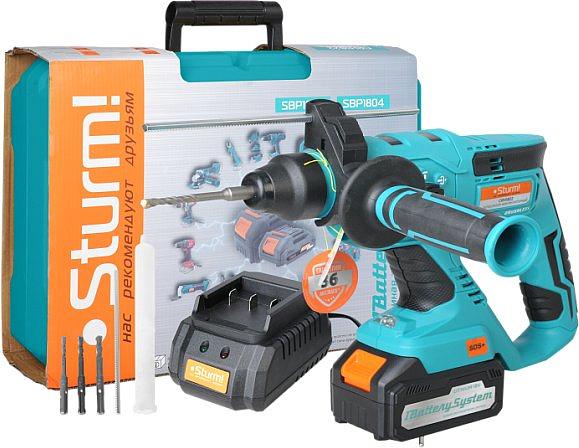 Перфоратор Sturm! CRH1822 патрон:SDS-plus уд.:2.2Дж аккум. (кейс в комплекте) фото 5