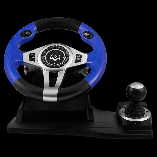 Руль SVEN GC-W600 (педали, вибро, лепестки, D-pad, 12 кл, PC/PS3/Xinput) SVEN GC-W600 (SV-015435) фото 1