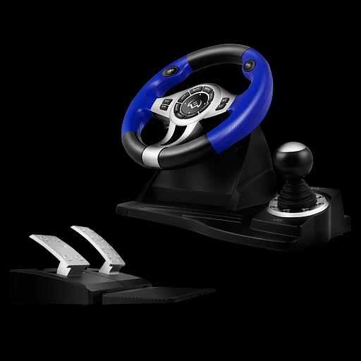 Руль SVEN GC-W600 (педали, вибро, лепестки, D-pad, 12 кл, PC/PS3/Xinput) SVEN GC-W600 (SV-015435) фото 4