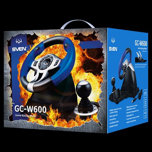 Руль SVEN GC-W600 (педали, вибро, лепестки, D-pad, 12 кл, PC/PS3/Xinput) SVEN GC-W600 (SV-015435) фото 7