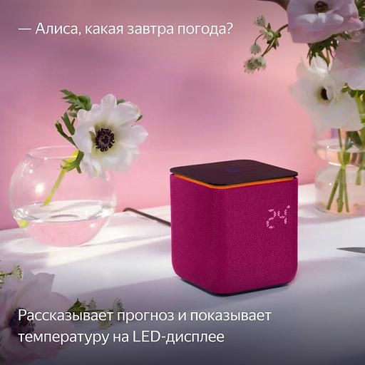 Умная колонка Yandex Станция Миди YNDX-00054PNK Алиса малиновый 24W 1.0 BT/Wi-Fi 10м фото 10