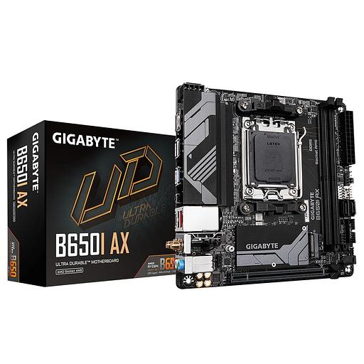 B650I AX, Socket AM5, AMD B650, 2xDDR5-5200, HDMI+DP, 1xPCI-Ex16, 2xSATA3(RAID 0,1), 1xM.2, 8 Ch Audio, 2.5GbLan, WiFi, (2+2)xUSB2.0, (3+2)xUSB3.2, (1+1)xUSB3.2 Type-C™, Mini-ITX, RTL фото 1