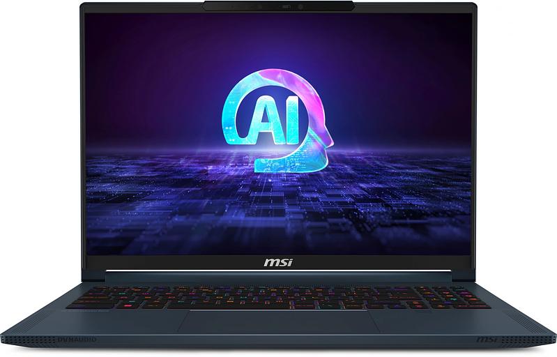 Ноутбук MSI Stealth 16 AI Studio A1VIG-062RU Core Ultra 9 185H 32Gb SSD2Tb NVIDIA GeForce RTX4090 16Gb 16" IPS UHD+ (3840x2400) Windows 11 dk.blue WiFi BT Cam (9S7-15F312-062) фото 1