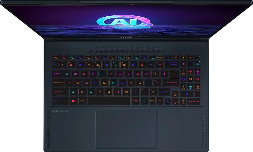 Ноутбук MSI Stealth 16 AI Studio A1VIG-062RU Core Ultra 9 185H 32Gb SSD2Tb NVIDIA GeForce RTX4090 16Gb 16" IPS UHD+ (3840x2400) Windows 11 dk.blue WiFi BT Cam (9S7-15F312-062) фото 3