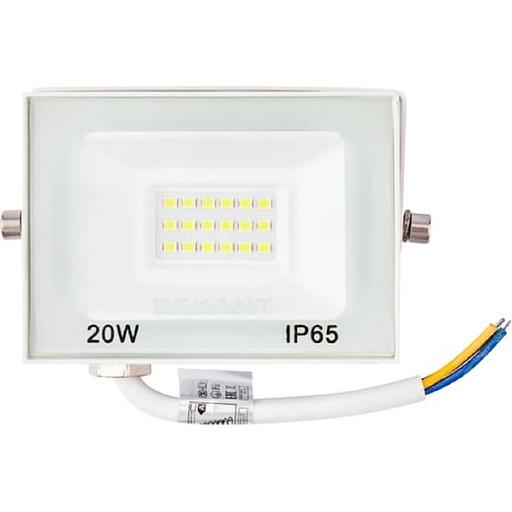 Rexant 605-024 Прожектор светодиодный СДО 20Вт 1600Лм 5000K нейтральный свет, белый корпус фото 1