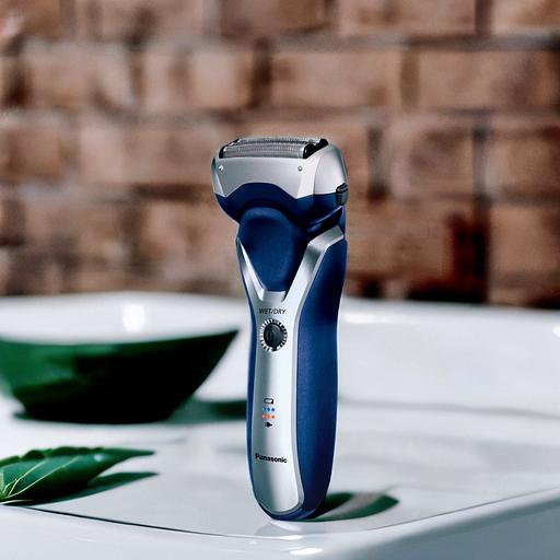 Бритва сетчатая Panasonic ES-RT37 реж.эл.:3 питан.:аккум. синий/серебристый фото 2