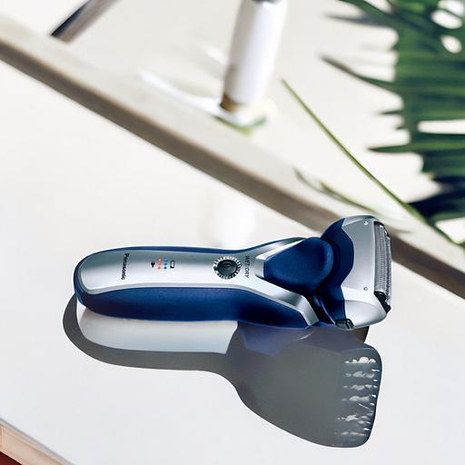 Бритва сетчатая Panasonic ES-RT37 реж.эл.:3 питан.:аккум. синий/серебристый фото 4