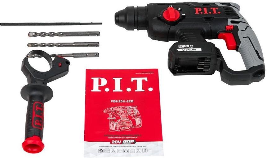 Перфоратор P.I.T. PBH20H-22B патрон:SDS-plus уд.:1.8Дж аккум. фото 4