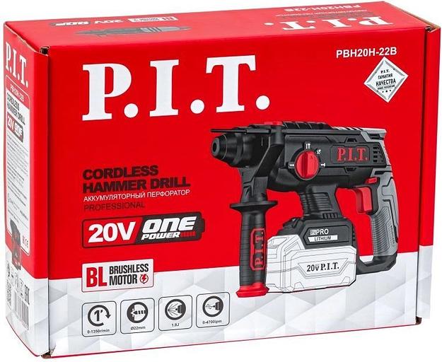 Перфоратор P.I.T. PBH20H-22B патрон:SDS-plus уд.:1.8Дж аккум. фото 7