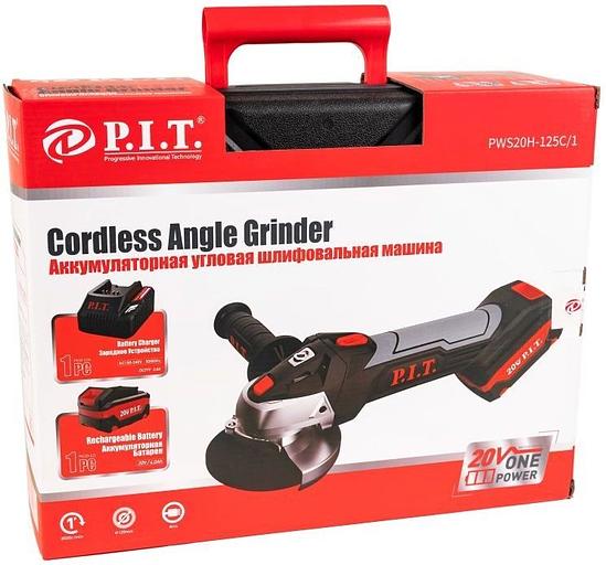 Углошлифовальная машина P.I.T. PWS20H-125C/1 8500об/мин рез.шпин.:M14 d=125мм фото 7