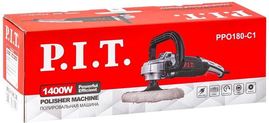 Полировальная машина P.I.T. PPO180-C1 1400Вт 3500об/мин рез.шпин.:M14 d=180мм фото 6