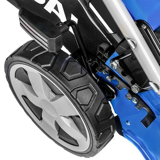 HYUNDAI [L 4620S] Бензиновая газонокосилка {Самоходная, двигатель Hyundai ICV145,4-х такт, 3.8 л.с./145 см3, Ширина среза 45,7 см, Высота среза 25-75 мм, 25,2 кг } фото 6