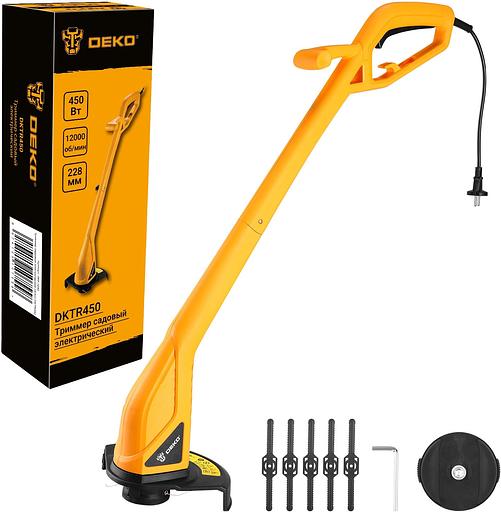 Триммер электрический Deko DKTR450 450Вт реж.эл.:леска фото 4