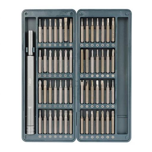 Набор прецизионных отверток Deli DL241057 (отвертка + 56 бит), сталь S2 + Cr-V фото 1