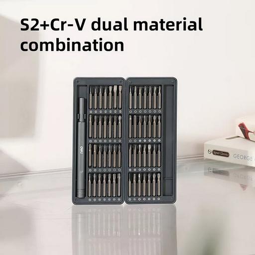 Набор прецизионных отверток Deli DL241057 (отвертка + 56 бит), сталь S2 + Cr-V фото 2