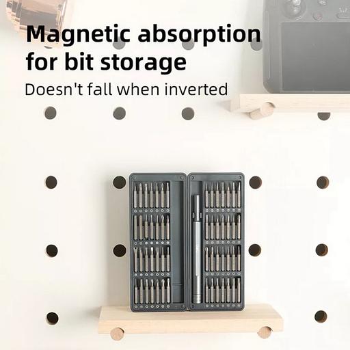 Набор прецизионных отверток Deli DL241057 (отвертка + 56 бит), сталь S2 + Cr-V фото 4