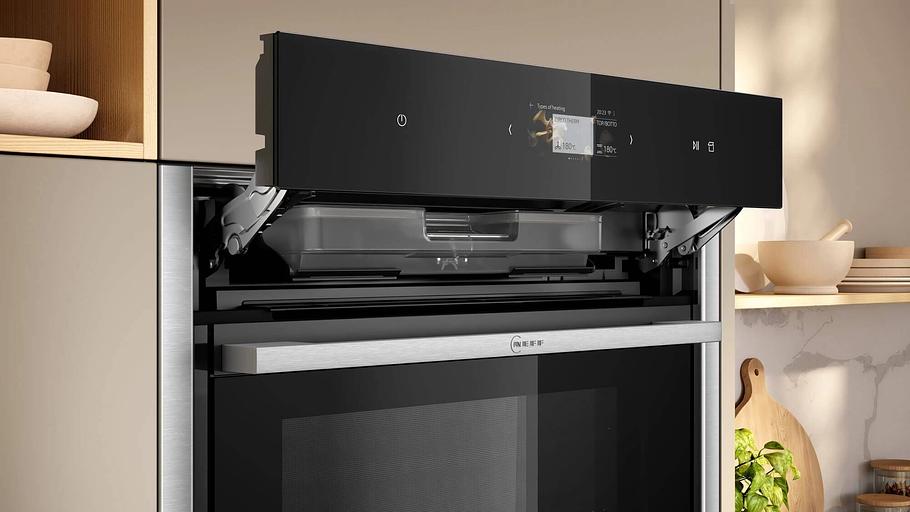 Духовой шкаф Электрический Neff B64FS31N0 черный/нержавеющая сталь фото 5