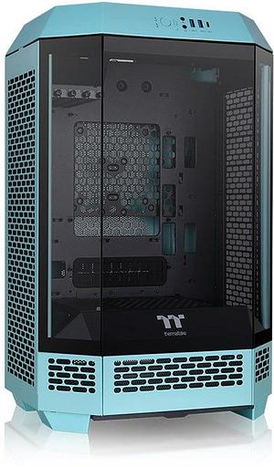 Корпус Thermaltake The Tower 300 Turquoise без БП mATX 11x120mm 5x140mm 2xUSB3.0 1xUSB3.1 audio bott PSU фото 3
