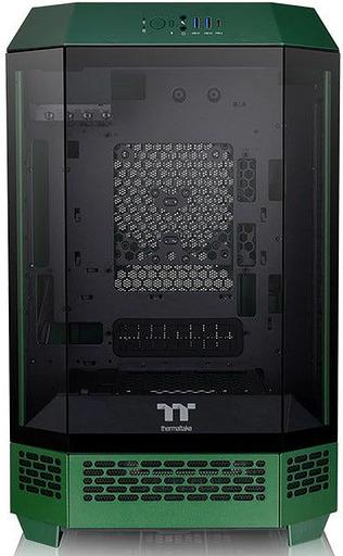 Корпус Thermaltake The Tower 300 Racing Green без БП mATX 11x120mm 5x140mm 2xUSB3.0 1xUSB3.1 audio bott PSU фото 1