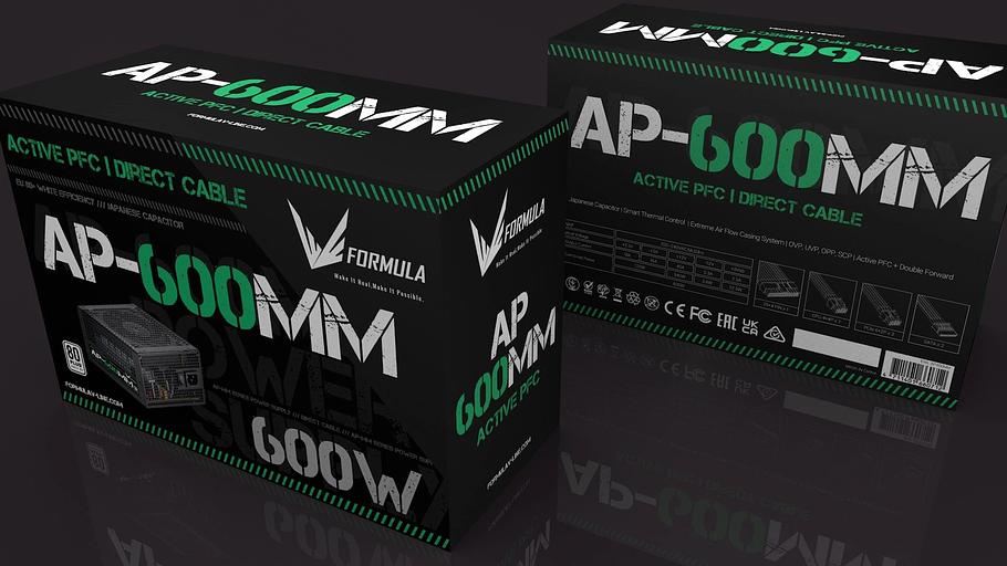 Блок питания Formula ATX 600W AP-600ММ 80 PLUS WHITE (20+4pin) APFC 120mm fan 6xSATA RTL фото 5