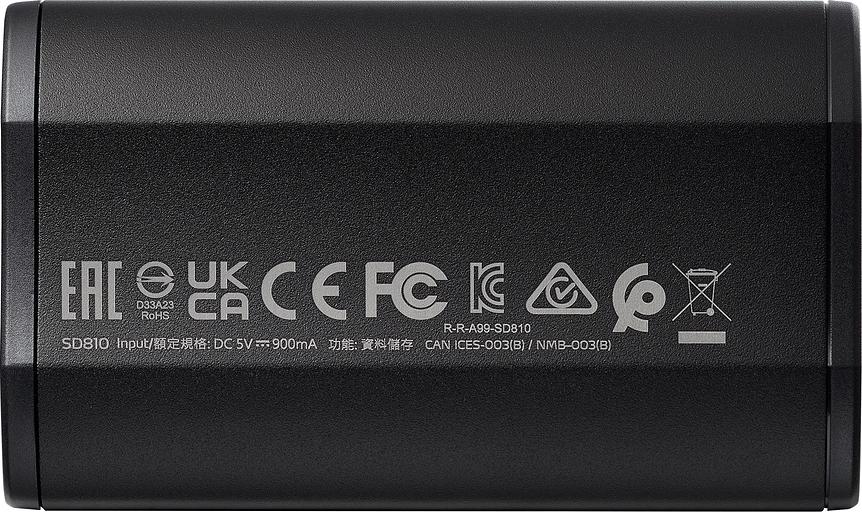 Накопитель SSD A-Data USB-C 500GB SD810-500G-CBK SD810 1.8" черный фото 2