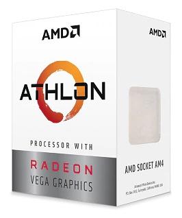 Процессор CPU AMD Athlon 3000G, 2/4, 3.5GHz, 192KB/1MB/4MB, AM4, 35W, Radeon Vega 3, YD3000C6M2OFH OEM, analog YD3000C6M2OFB, 1 year (YD3000C6M2OFH) фото 1