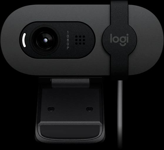 Веб-камера Logitech Webcam Brio 100, 1920x1080, GRAPHITE, защитная шторка, [960-001585] (960-001585) фото 3