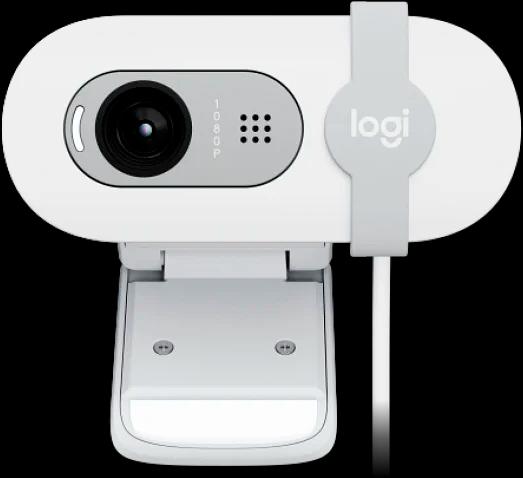 Веб-камера Logitech Webcam Brio 100, 1920x1080, OFF-WHITE, защитная шторка, [960-001617] (960-001617) фото 1
