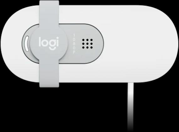 Веб-камера Logitech Webcam Brio 100, 1920x1080, OFF-WHITE, защитная шторка, [960-001617] (960-001617) фото 4