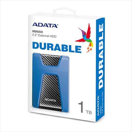 Внешний жесткий диск A-Data USB 3.1 1Tb AHD650-1TU31-CBL 2.5" Blue фото 4