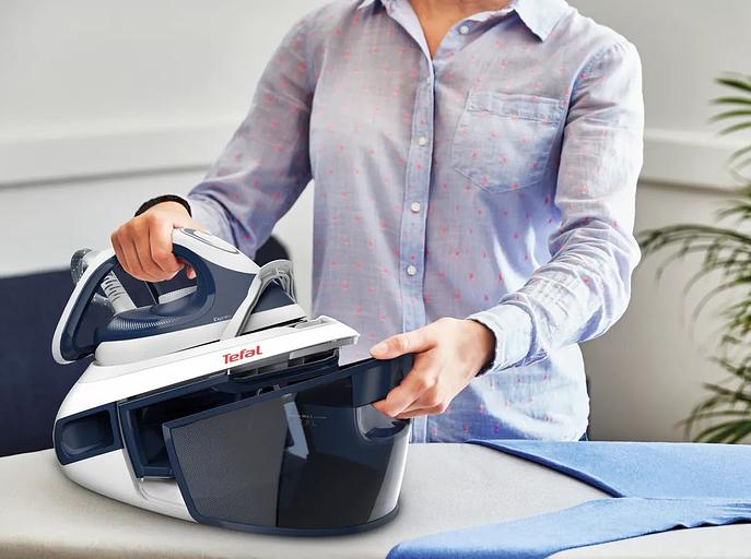 Парогенератор Tefal Express Anti-Calc SV8001E1 2380Вт синий/белый фото 4