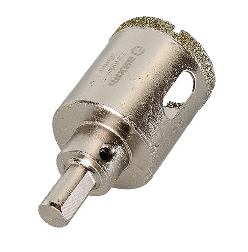 Коронка Вихрь 73/10/9/5 по керамогр/кер Д=35мм Дл=70мм (1пред.) для шуруповертов/дрелей фото 2