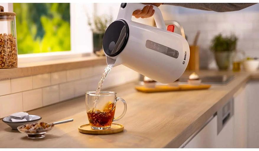 Чайник электрический Bosch TWK1M121 1.7л. 2400Вт белый корпус: пластик фото 4