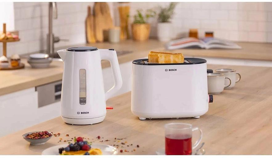 Чайник электрический Bosch TWK1M121 1.7л. 2400Вт белый корпус: пластик фото 5