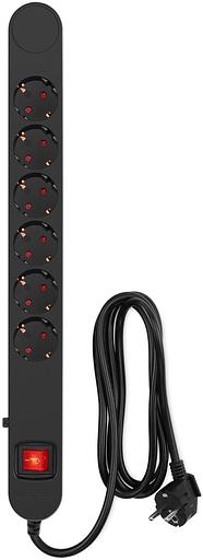 Сетевой фильтр Ippon NF-EU-1.8-10 1.8м (6 розеток) черный (коробка) фото 2