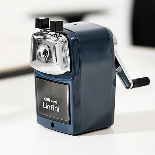 Точилка для карандашей механическая Deli E0620S 1 отверстие пластик ассорти фото 5