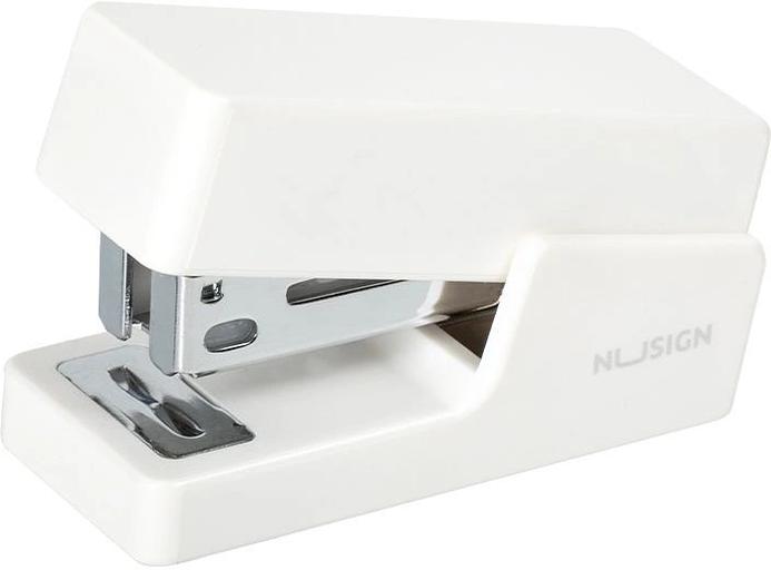 Степлер мини Deli ENS083WHITE ENS083 Linfini N10 24/6 (15листов) белый 15скоб металл/пластик блистер фото 1