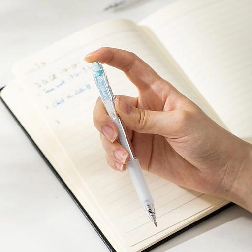 Ручка гелев. Deli Smoos EG057-BK черн. черн. (12шт) линия 0.5мм фото 2