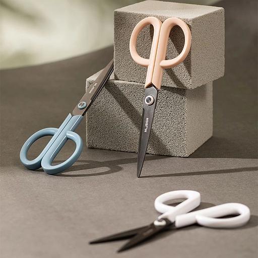 Ножницы Deli ENS053-WH ENS053 универсальные 175мм ручки пластиковые сталь белый фото 3