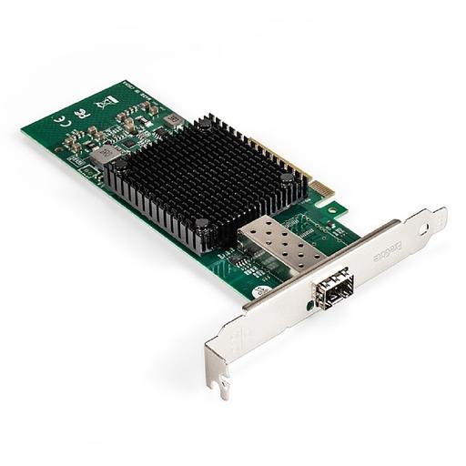 Exegate EX296227RUS Сетевой адаптер ExeGate EXE-X520-DA1 (PCI-E x8 v3.0, порты 1xSFP+ 10Gb/s (10/5/2.5/1Gb/s, 100Mb/s), Server NIC Intel Chipset JL82599EN) фото 1